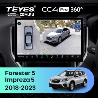 Штатная магнитола Teyes CC4 Pro 360 12/256 Subaru Forester 5 (2018-2023) (13")
