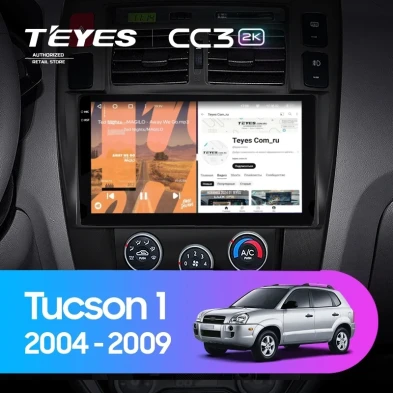 Штатная магнитола Teyes CC3 2K 4/64 Hyundai Tucson 1 (2004-2009) F2