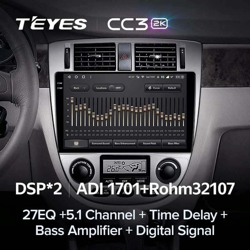 Штатная магнитола Teyes CC3 2K 4/32 Chevrolet Lacetti J200 (2004-2013) F2