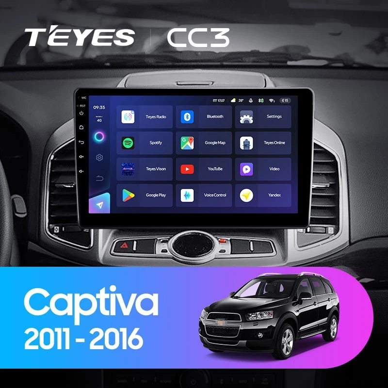 Штатная магнитола Teyes CC3 4/32 Chevrolet Captiva 1 (2011-2016) F2