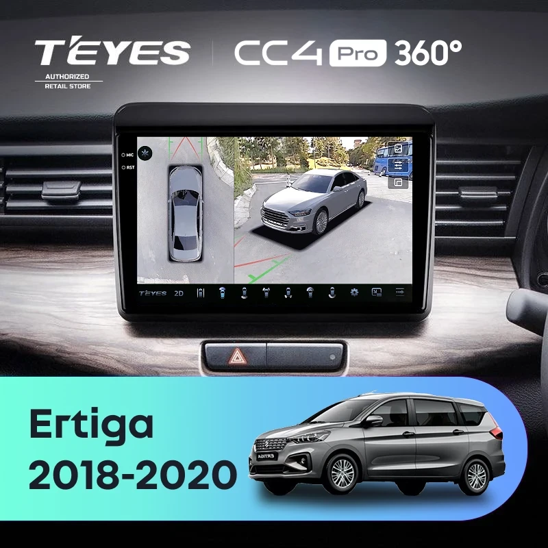 Штатная магнитола Teyes CC4 Pro 360 8/128 Suzuki Ertiga (2018-2020)