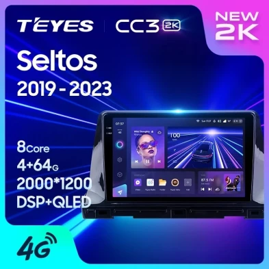 Штатная магнитола Teyes CC3 2K 4/32 Kia Seltos SP2 (2019-2023)