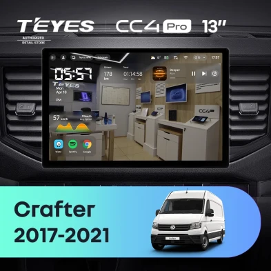 Штатная магнитола Teyes CC4 Pro 12/256 Volkswagen Crafter (2017-2021) (13")