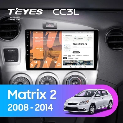 Штатная магнитола Teyes CC3L 4/64 Toyota Matrix 2 E140 (2008-2014)