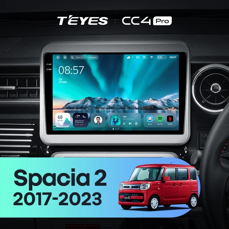 Штатная магнитола Teyes CC4 Pro 12/256 Suzuki Spacia 2 (2017-2023)