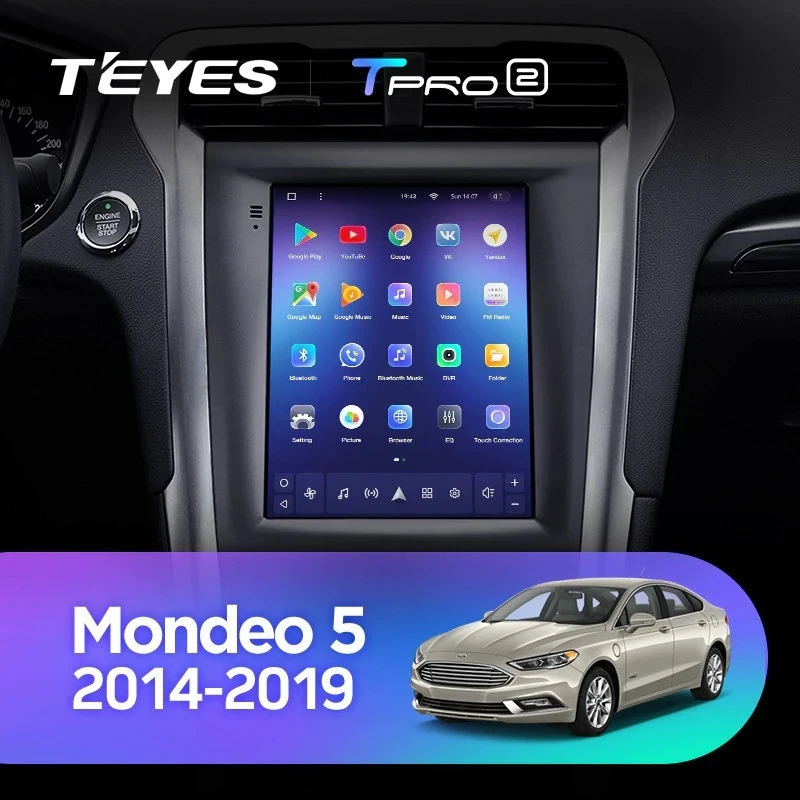 Штатная магнитола Tesla style Teyes TPRO 2 4/64 Ford Mondeo 5 (2014-2019)
