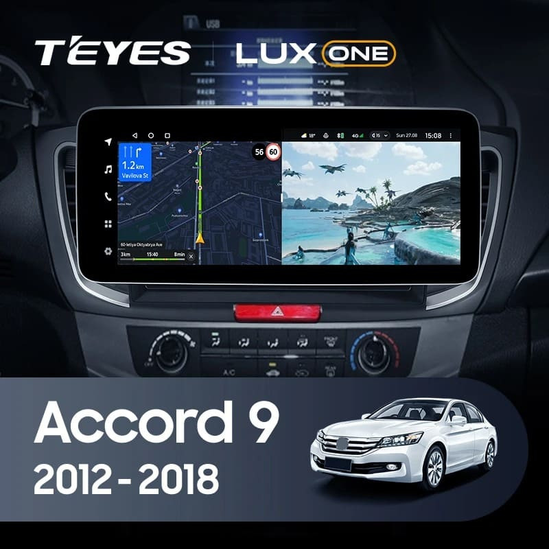 Штатная магнитола Teyes LUX ONE 360 6/128 Honda Accord 9 CR (2012-2018)
