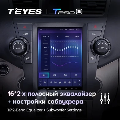 Штатная магнитола Tesla style Teyes TPRO 2 4/32 Toyota Highlander 2 XU40 (2007-2013)