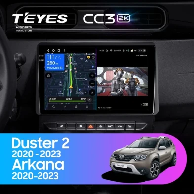 Штатная магнитола Teyes CC3 2K 6/128 Renault Arkana (2020-2023) F1