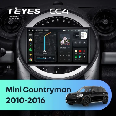 Штатная магнитола Teyes CC4 8/128 Mini Countryman (R60) (2010-2016) F2