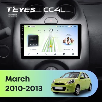 Штатная магнитола Teyes CC4L 6/64 Nissan March K13 (2010-2013)
